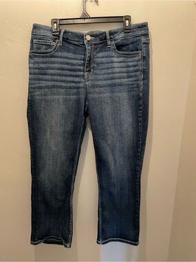 BKE Women's Dark Blue mid rise Jeans